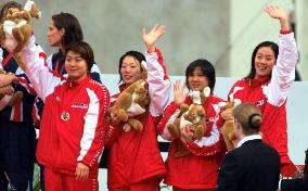 Japanese medley relay team wins bronze medal